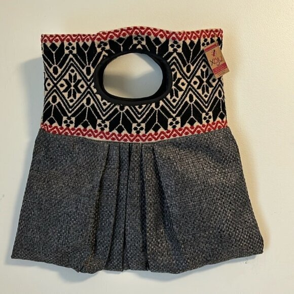 NWT Mexican Purse/Bag/Tote Hand Embroidered Folk Art Mexico Textile Collectible - Picture 1 of 7